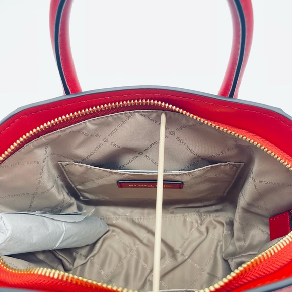 Michael Kors Small Avril TZ Satchel Bag Flame - Picture 12 of 13